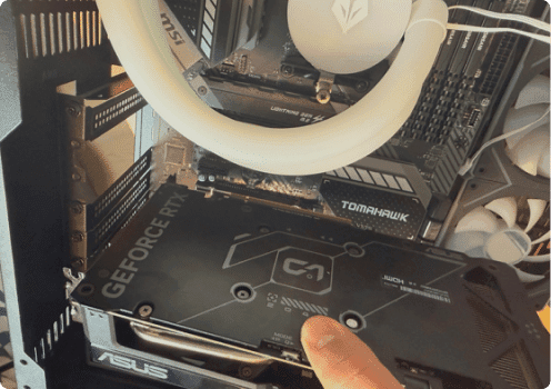Install the graphics card